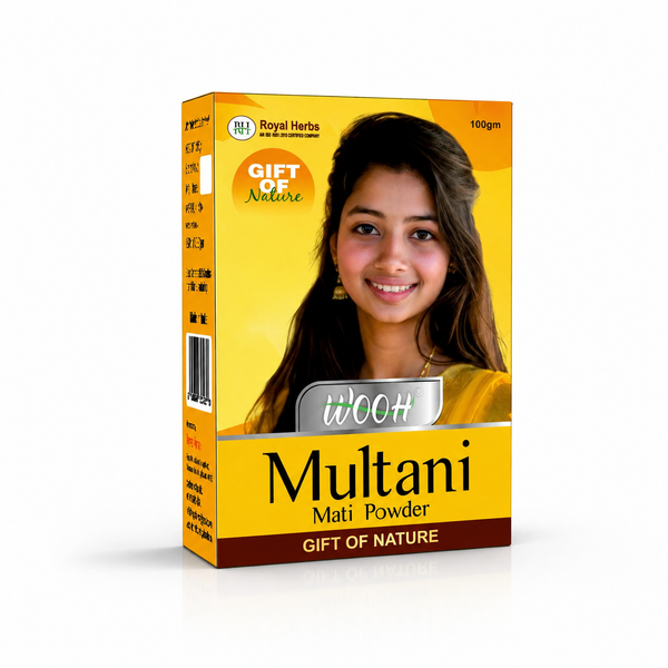 Wooh Multani Mati | Gift of Nature | Natural Fuller's Earth Powder | For Face & Skin Care | 50g & 100g