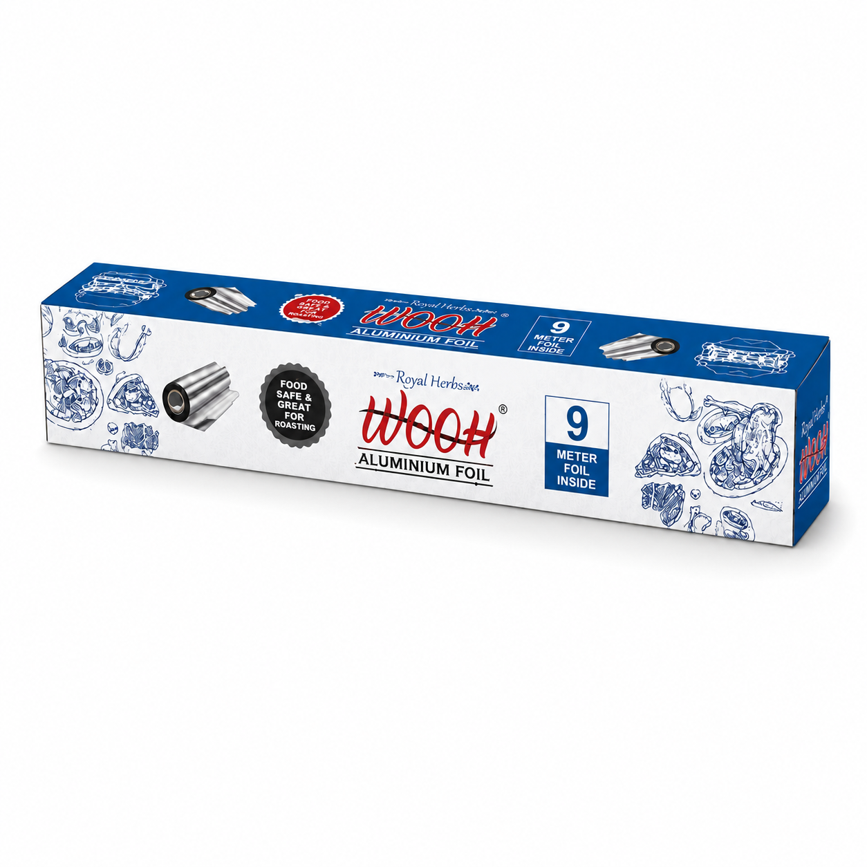 Wooh Aluminium Foil | Food Wrapping & Storage Foil | Freshness & Protection | Kitchen Essential | Easy to Use