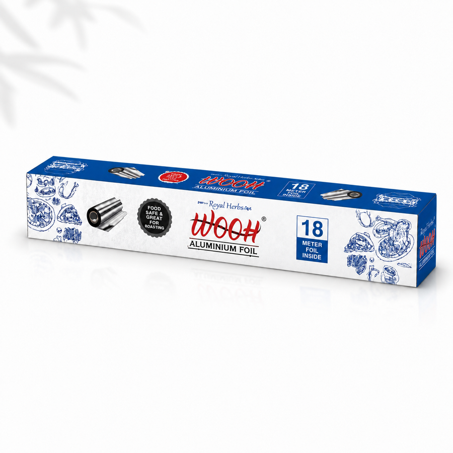 Wooh Aluminium Foil | Food Wrapping & Storage Foil | Freshness & Protection | Kitchen Essential | Easy to Use