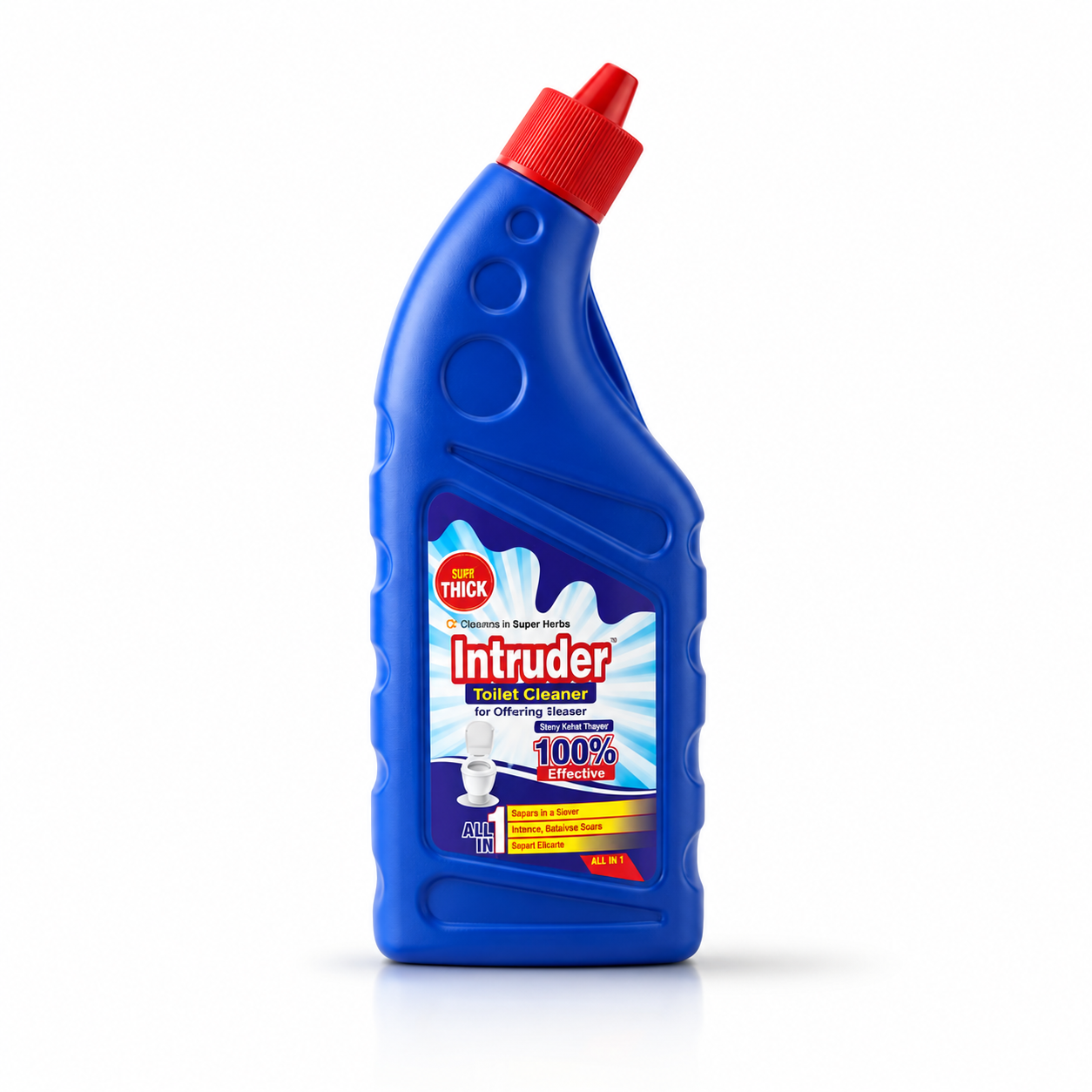 Intruder Toilet Cleaner | For Glittering Homes | Removes Stubborn Stains | Fights Odour | Cleans to a Shine | All-in-1 Toilet Cleaner | 250ml, 500ml & 1L