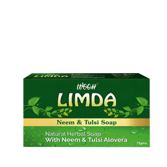 Wooh Limda Soap | Neem & Tulsi Soap | Herbal Personal Care Soap | Daily Skin Cleansing | 75g