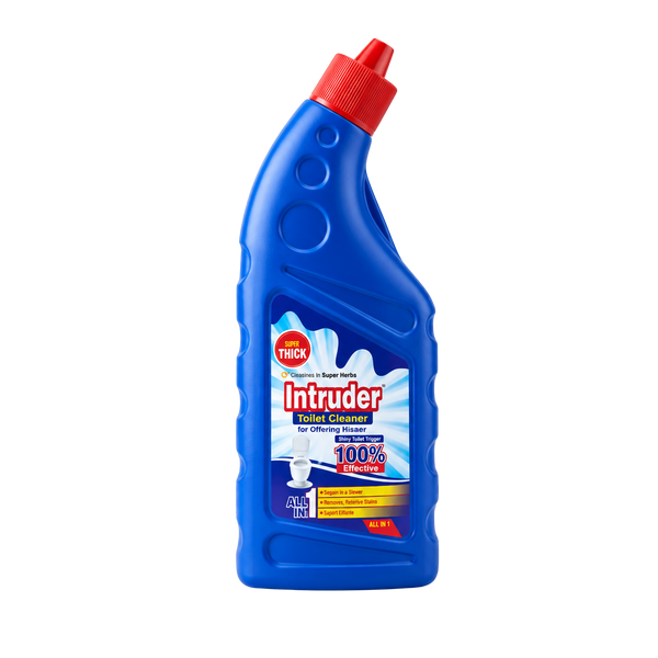 Intruder Toilet Cleaner | For Glittering Homes | Removes Stubborn Stains | Fights Odour | Cleans to a Shine | All-in-1 Toilet Cleaner | 250ml, 500ml & 1L