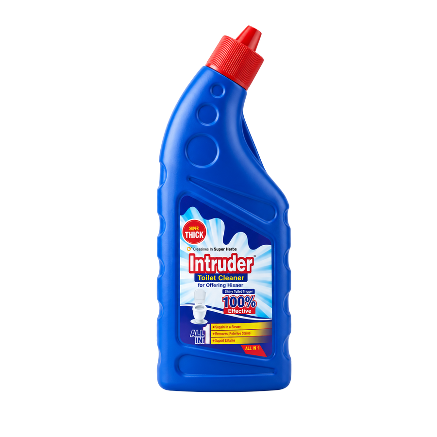 Intruder Toilet Cleaner | For Glittering Homes | Removes Stubborn Stains | Fights Odour | Cleans to a Shine | All-in-1 Toilet Cleaner | 250ml, 500ml & 1L