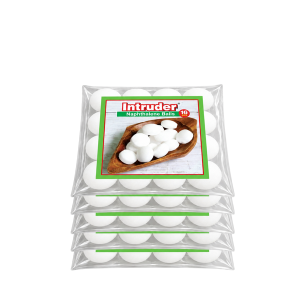 Intruder Naphthalene Balls Super Power Premium Snow White | Moth, Insect & Cockroach Repellent | Odour Control | For Wardrobes, Cupboards & Storage Spaces | 500g & 1kg