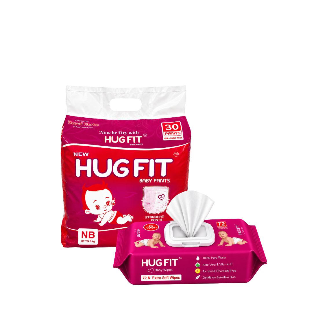Hugfit Everyday Care + Baby Wipes Bundle