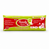 BeautySecure Sanitary Pads Maxi Straight Extra Large 280mm with Wings | Cotton Net Cover | Soft Feel with Fragrance | Odor Control System | Leak Proof | Up to 12 Hours Protection | Pack of 7 Pads