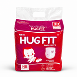 Hugfit Standard Baby Pants | Soft, Breathable & Absorbent Baby Diapers | Comfortable Fit | Newborn to XL | Multiple Pack Sizes