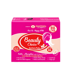 Beauty Choice Ultra Thin Sanitary Pads XXL 320mm with Wings | Dry Net Cover | Soft Feel with Fragrance | Odor Control System | Leak Proof | Up to 12 Hours Protection | Pack of 6 Pads