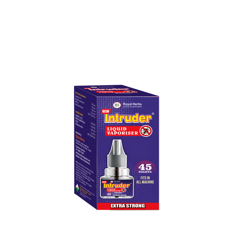 Intruder Liquid Vaporisor 45ml | 45 Nights | Extra Strong | Fits in All Machines | Mosquito Protection | Pest Control